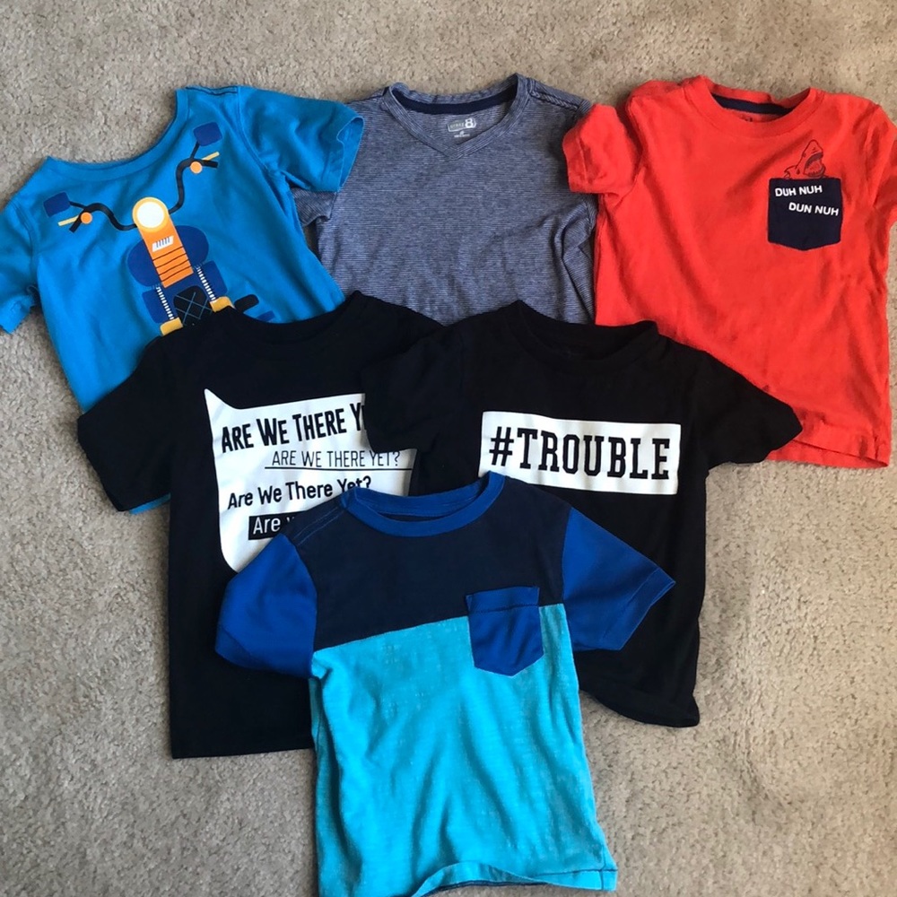 Lot of 6 4T shirts